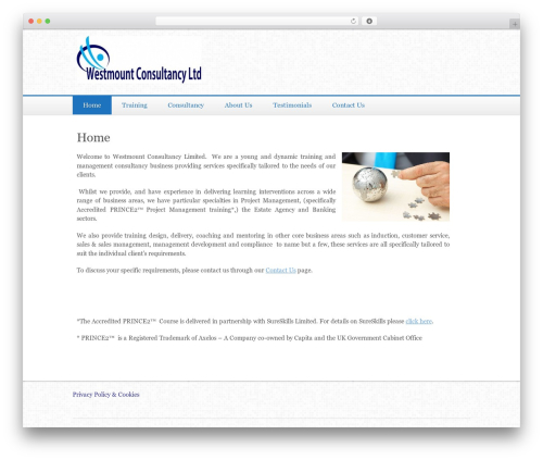 Mosaic theme WordPress - westmountconsultancy.co.uk