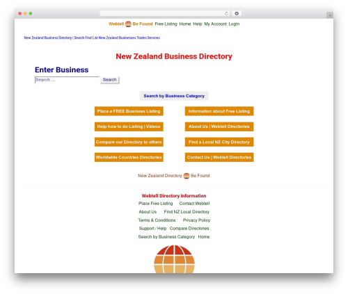 Responsive Directory Theme WP theme - webtell.co.nz