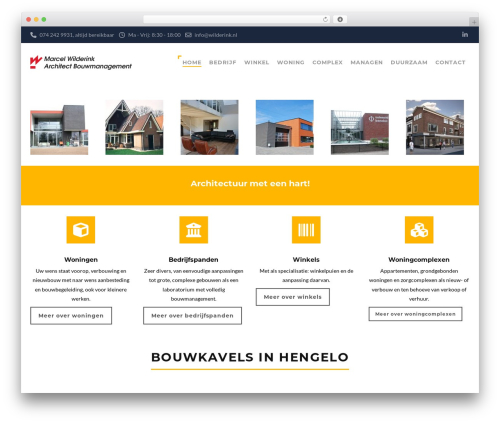 Structure WordPress website theme - wilderink.nl
