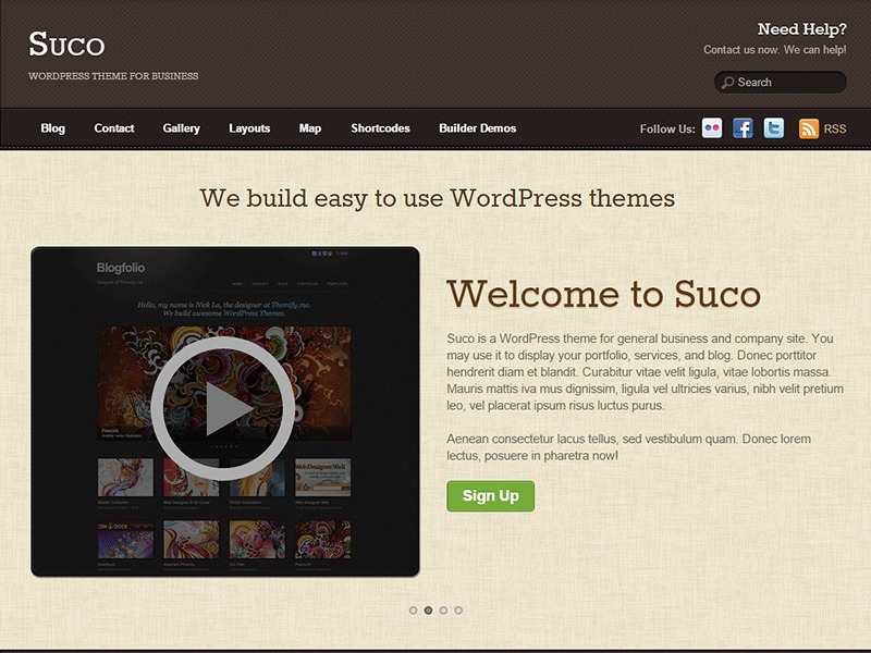 Suco WordPress theme