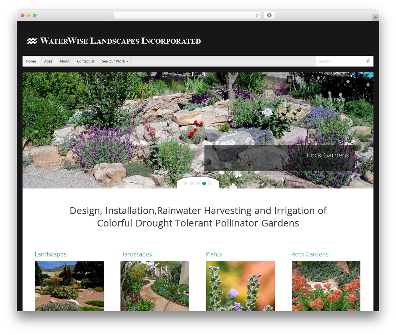 Tempera theme WordPress - waterwiselandscapesnm.com