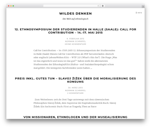 Theme WordPress Munsa Lite - wildes-denken.de
