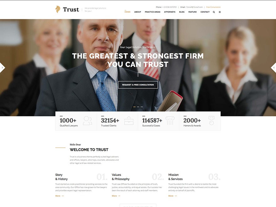 Theme WordPress WP Trust