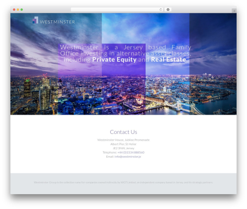 WordPress theme Westminster - westminstergroup.com