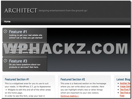 WordPress theme Architect Theme WordPress theme Architect Theme