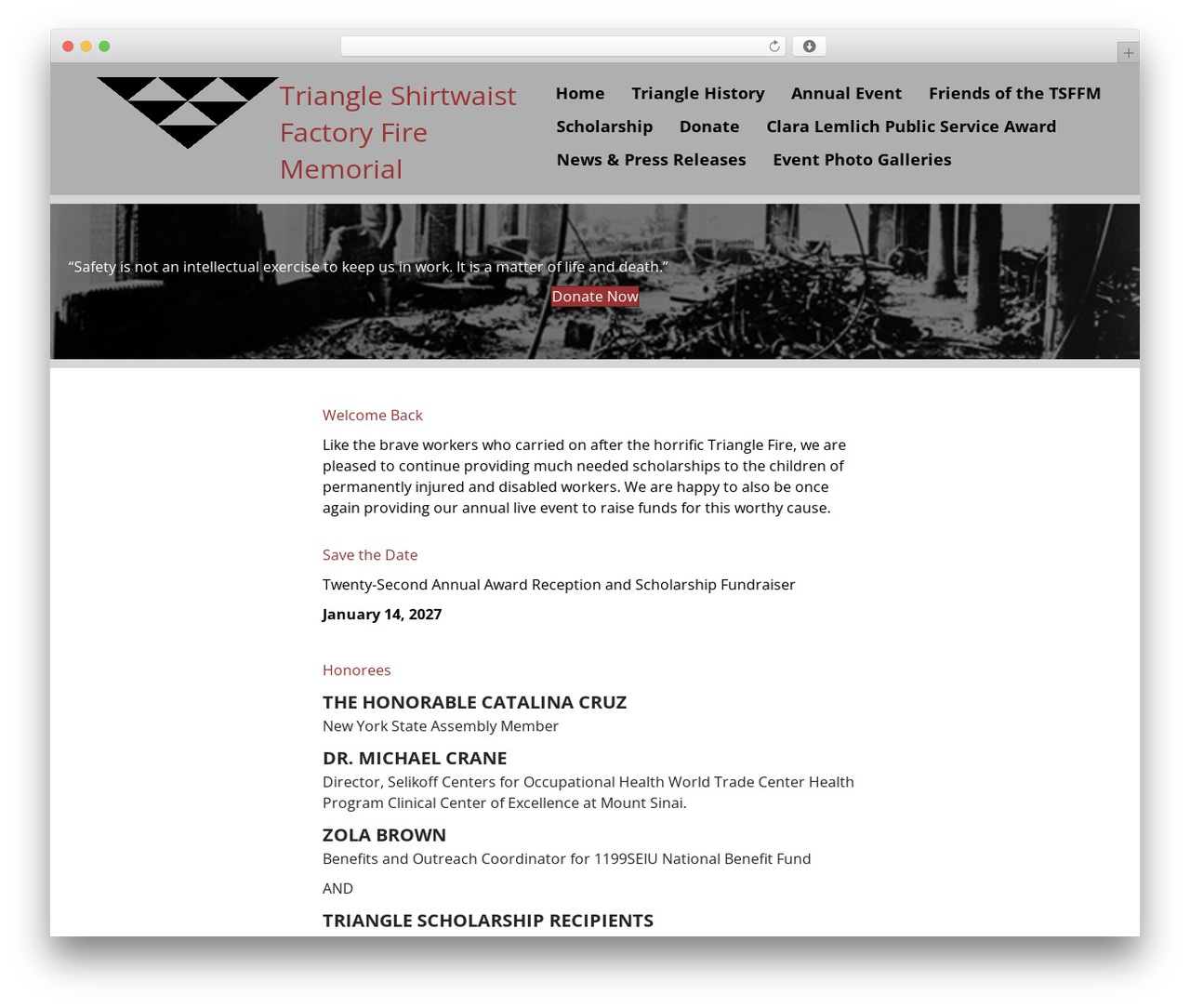 WordPress theme Beaver Builder Theme - trianglememorial.org