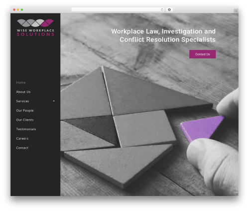 WordPress theme Bridge - wiseworkplacesolutions.com.au