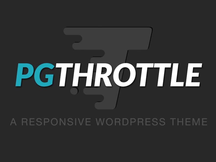 WordPress theme PG Throttle by Peyton Gregory