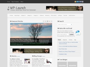 WP-Launch 1.0 Basic WordPress store theme by Solostream Global Media