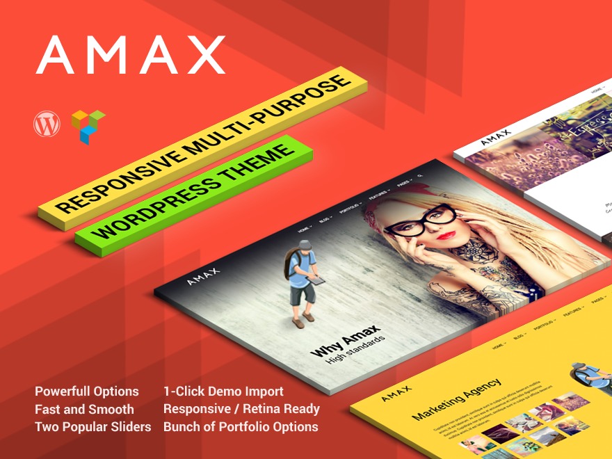 WP theme Amax