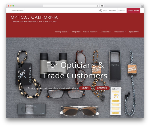 WP theme Optical - opti-cal.co.uk