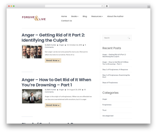 Best WordPress theme ColorWay - forgiveandlive.com