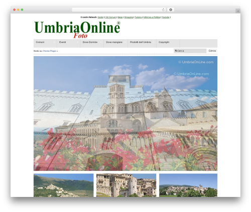Modularity WordPress theme - foto.umbriaonline.com