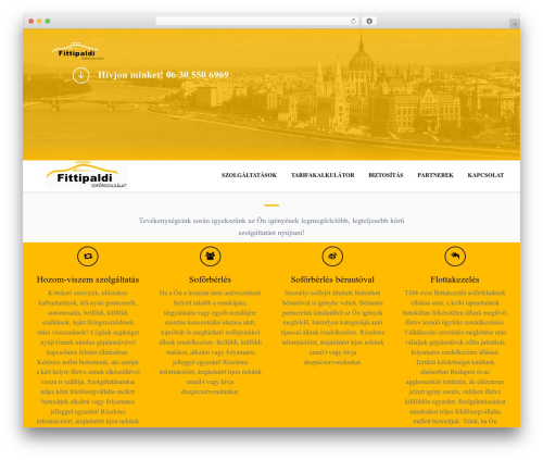 OneEngine WordPress theme - fittipaldi.hu
