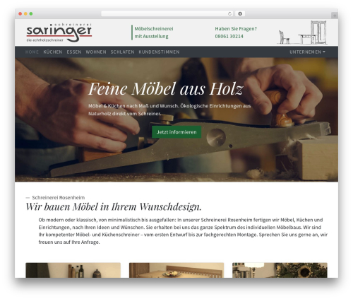 Panda Webdesign WordPress theme - schreinerei-saringer.de