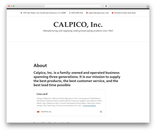 Radcliffe 2 best WordPress theme - calpicoinc.com