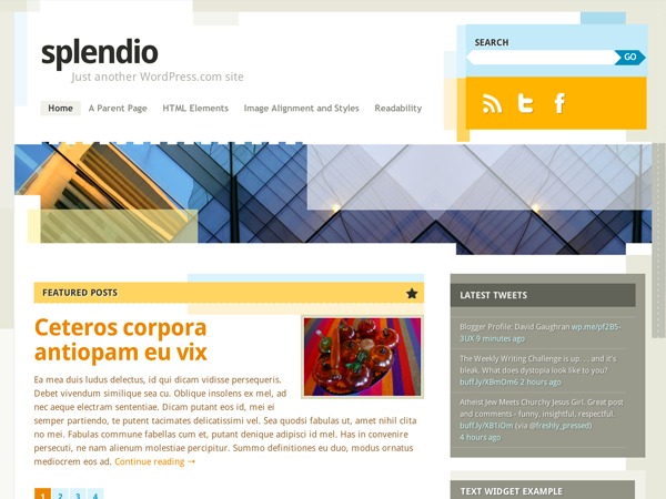 Splendio – WordPress.com wallpapers WordPress theme by Design Disease