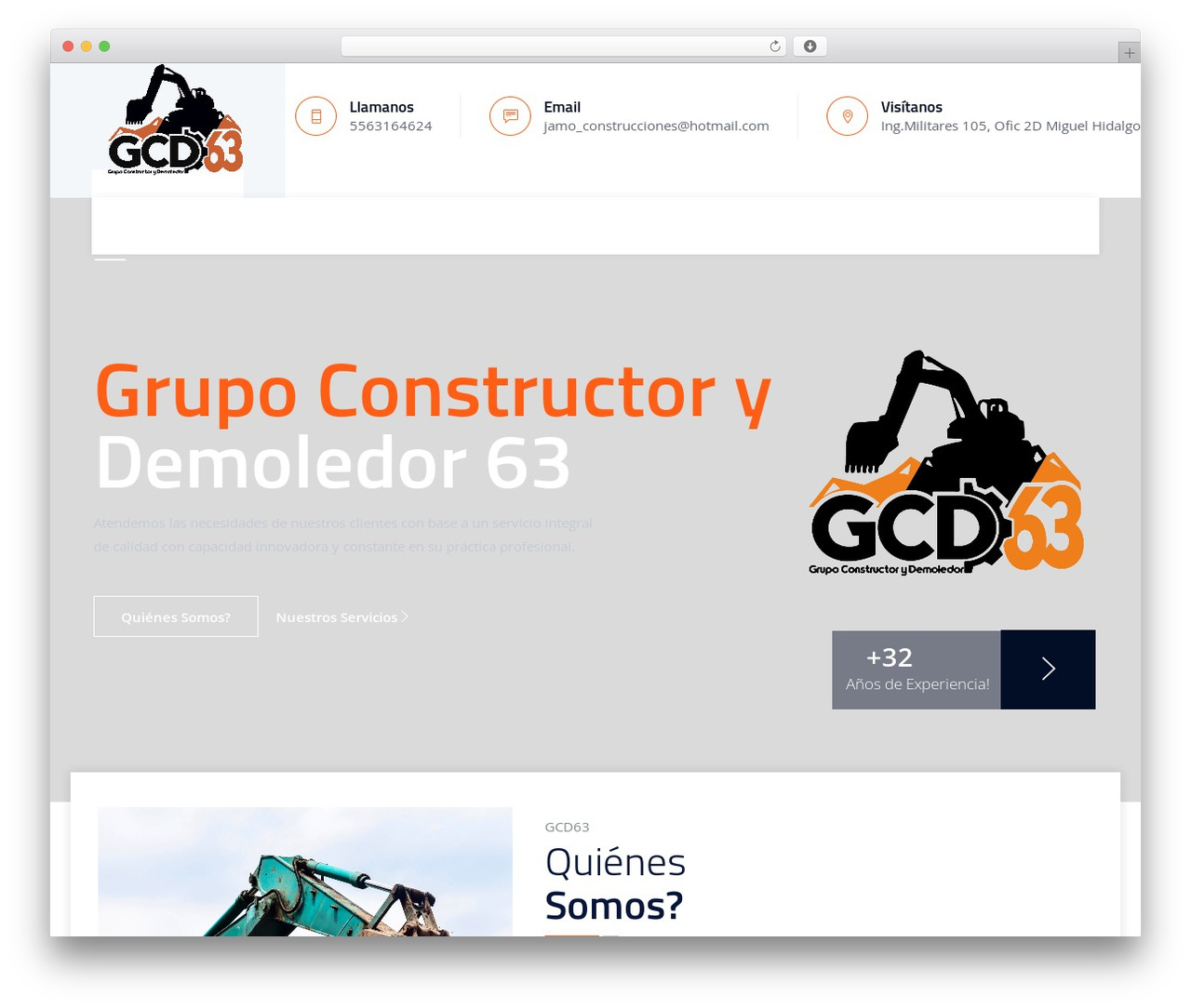 Tectxon WordPress theme - grupoconstructorydemoledor.com.mx
