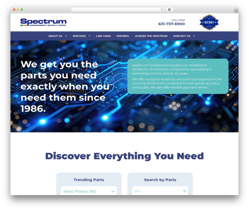 Theme WordPress Execoore - spectrumcomponents.com