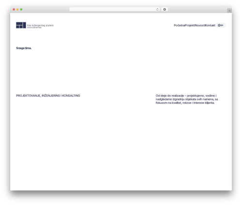 TIM WordPress theme - tim-inzenjering.com