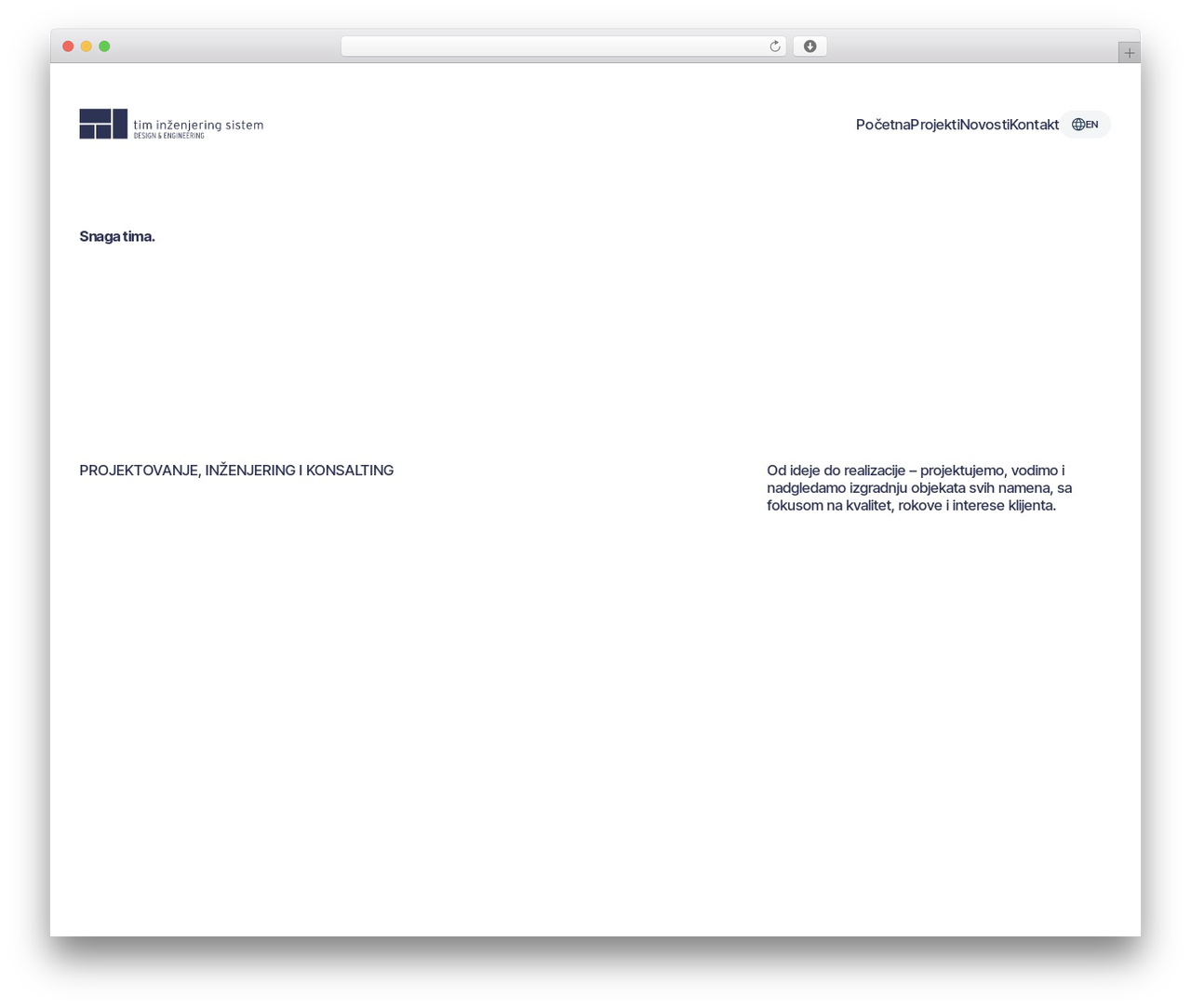 Tim WordPress theme - tim-inzenjering.com