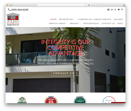 WordPress theme Beacon Theme - juliaogaragedoors.com