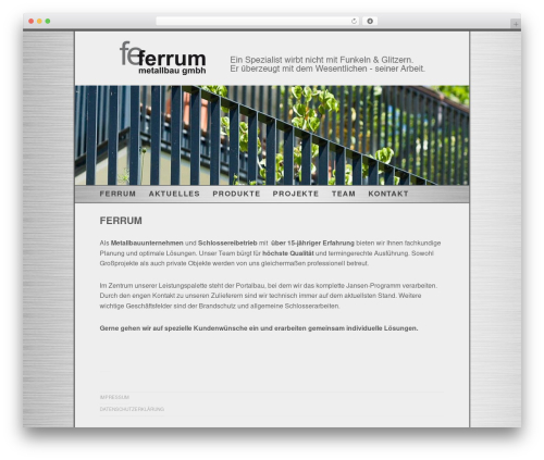 WordPress theme FerrumTheme - ferrum.at