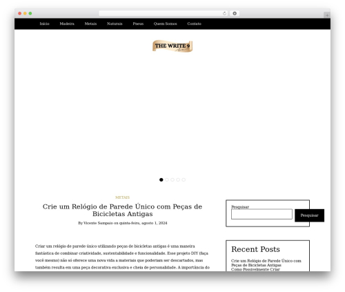 Writee premium WordPress theme - thewrite9.com
