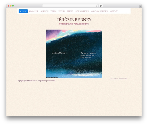 Bronte top WordPress theme - jeromeberney.com