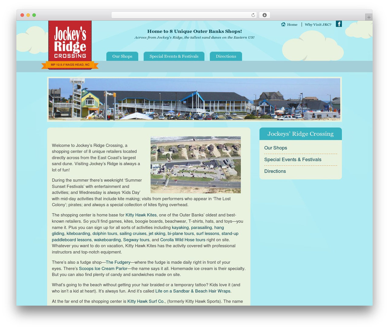 Core WordPress theme - jockeysridgecrossing.com