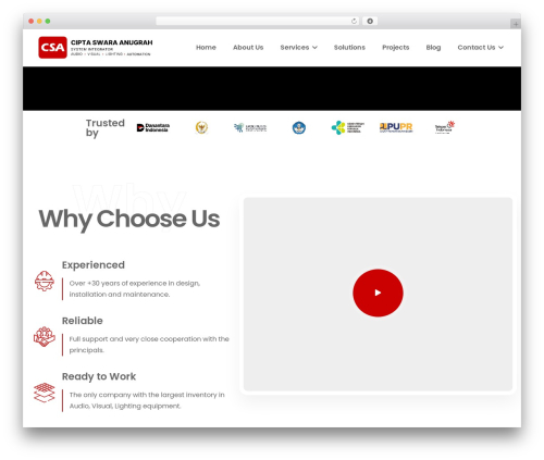 Dustrix WordPress theme for business - csa-indonesia.com