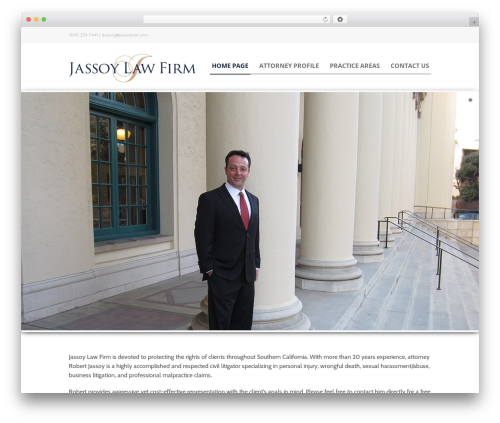 Maxima WordPress theme design - jassoylaw.com