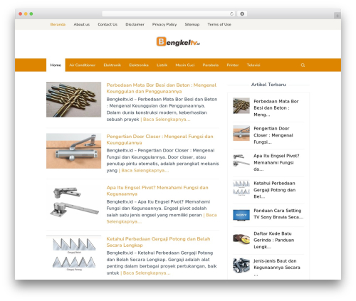 Superfast best WordPress theme - bengkeltv.id
