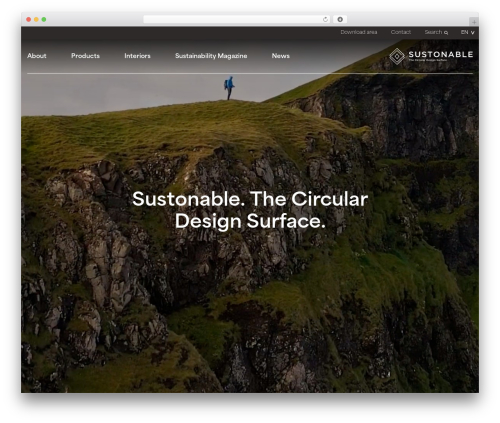 Sustonable Theme WordPress theme design - sustonable.com