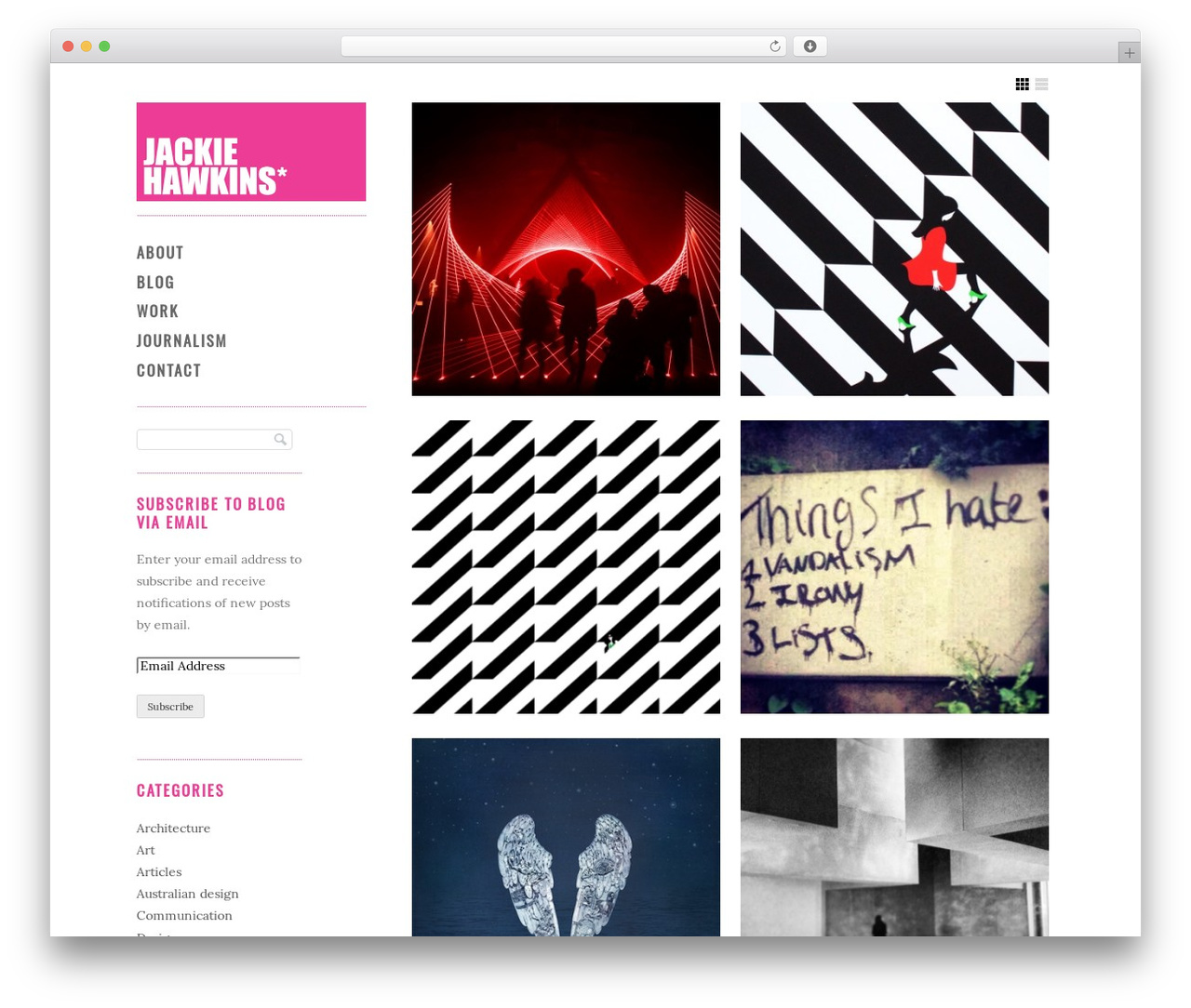 Theme WordPress Gridspace - jackiehawkins.com