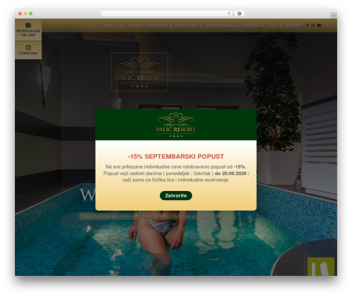 Booking calendar com WordPress plugin - hotelpalicresort.rs