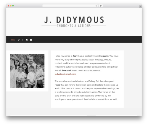 Theme WordPress Brixton - Wordpress Theme - jodystew.com