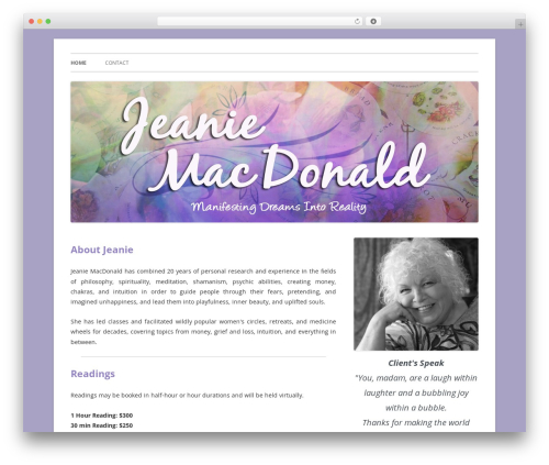 Tiny Forge theme WordPress - jeaniemacdonald.com