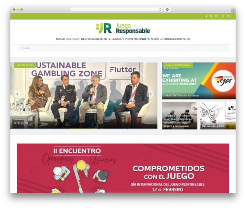 WordPress website theme SmartMag - juegoresponsable.eu