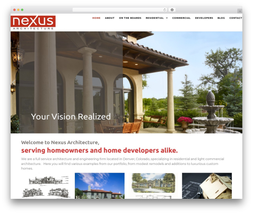 WordPress website theme Storefront - nexus-architecture.com