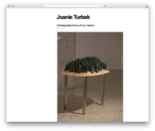 Fiver WordPress theme - joanieturbek.com