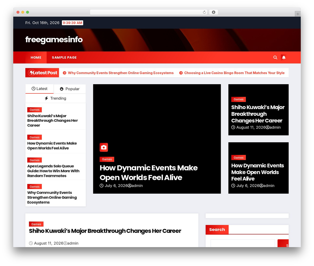 Newstack WordPress theme - freegamesinfo.net Newstack WordPress theme - freegamesinfo.net