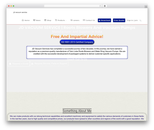 Ocean ecommerce WordPress plugin - jdvacuumservices.com