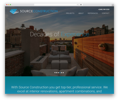 SourceConstruction best WordPress theme - sourceconstruction.net