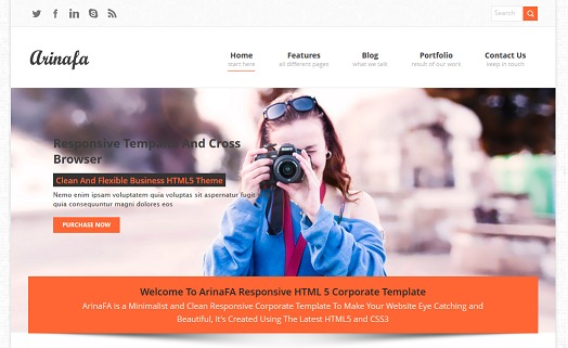 WordPress theme Arinafa WordPress theme Arinafa