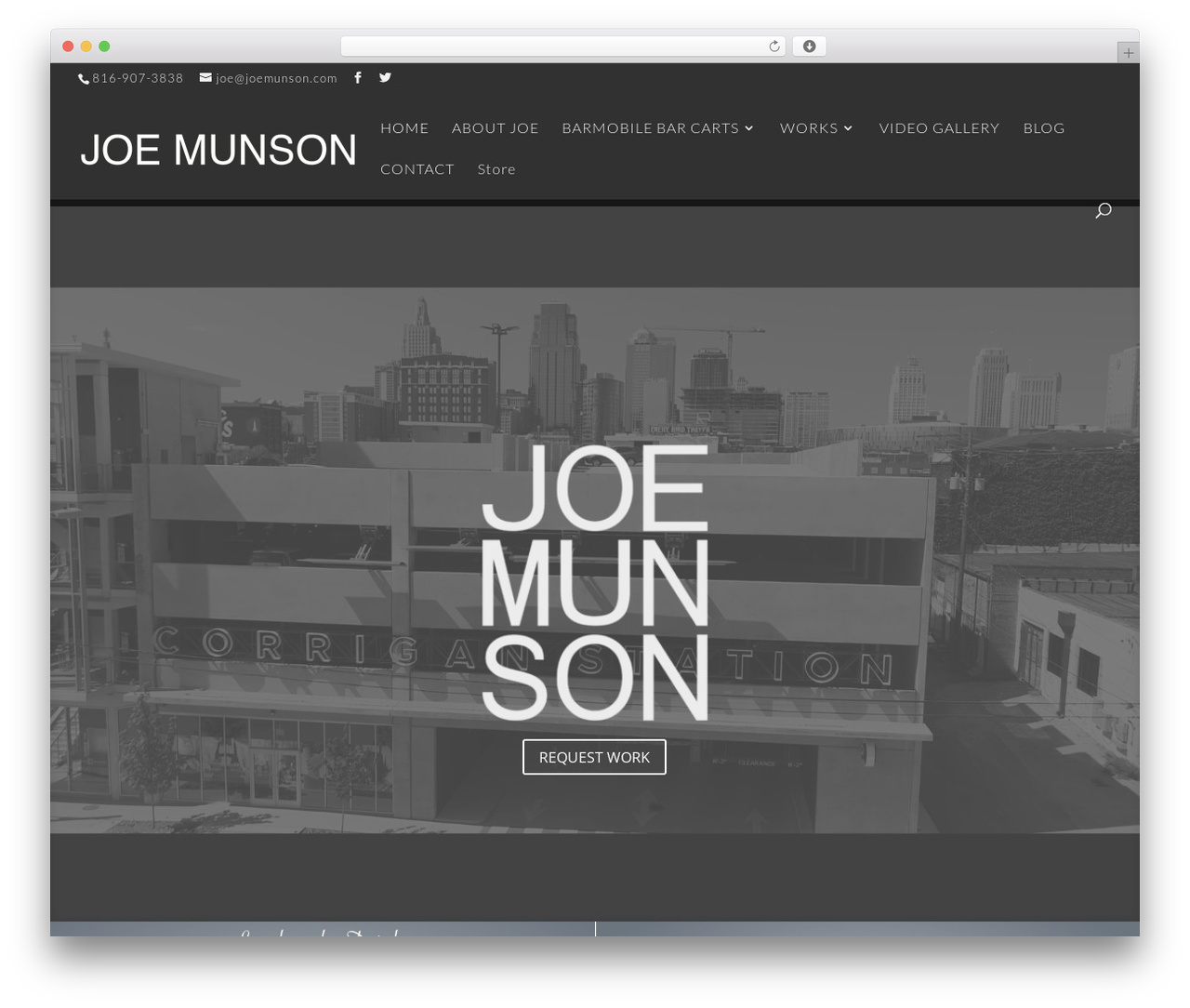 WordPress theme Divi - joemunson.com
