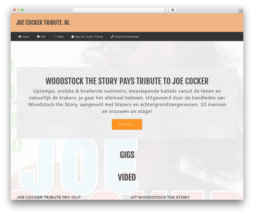 WordPress theme Jump Start - joecockertribute.nl