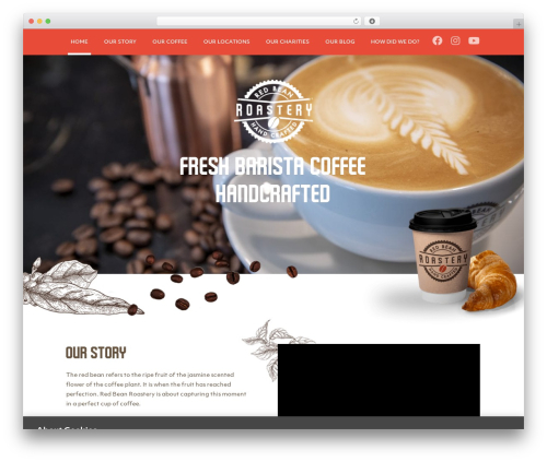 WordPress theme Red Bean Roastery - redbeanroastery.com