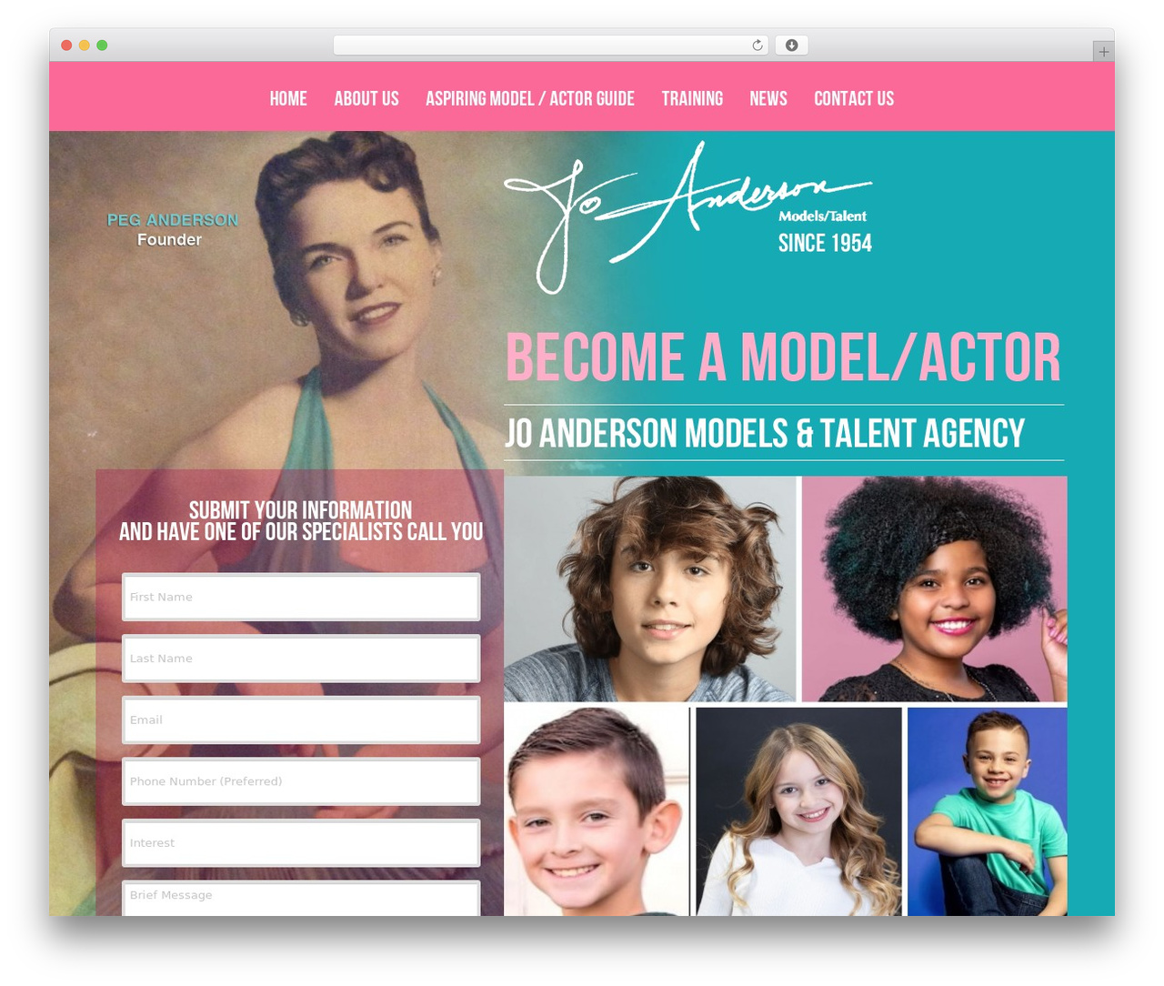 WP theme Builder - joandersonmodels.com WP theme Builder - joandersonmodels.com