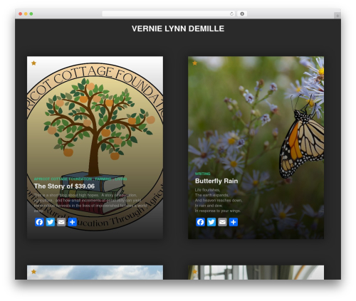 Caos theme WordPress - verniedemille.com